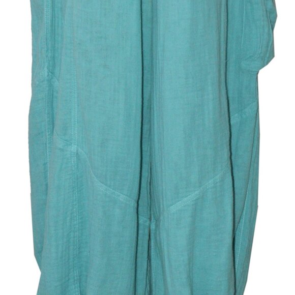 Three Bird Nest Cool Coast Wide-Leg Pants Teal Pocket Drawstring S - Picture 6 of 8